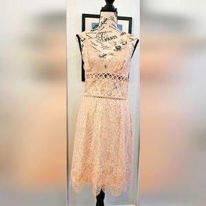 Champagne Rose Gold Pink Cocktail Dress Size Medium 💗